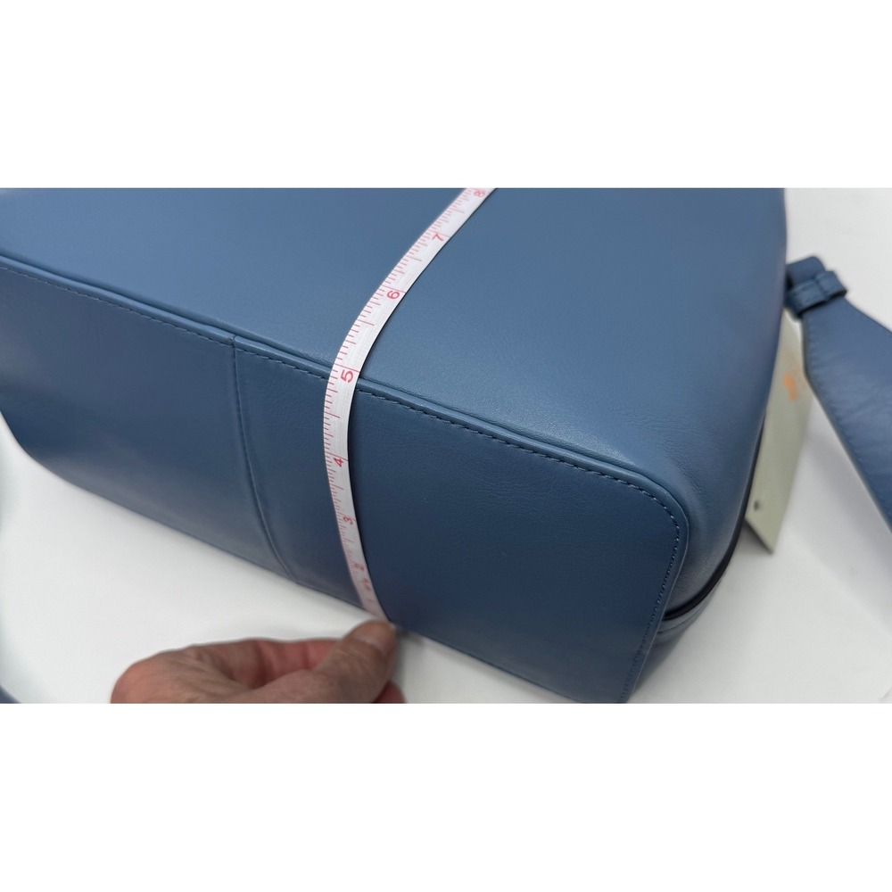 Radley London Dukes Place Open Blue Leather Medium Satchel Crossbody Bag - Picture 15 of 16